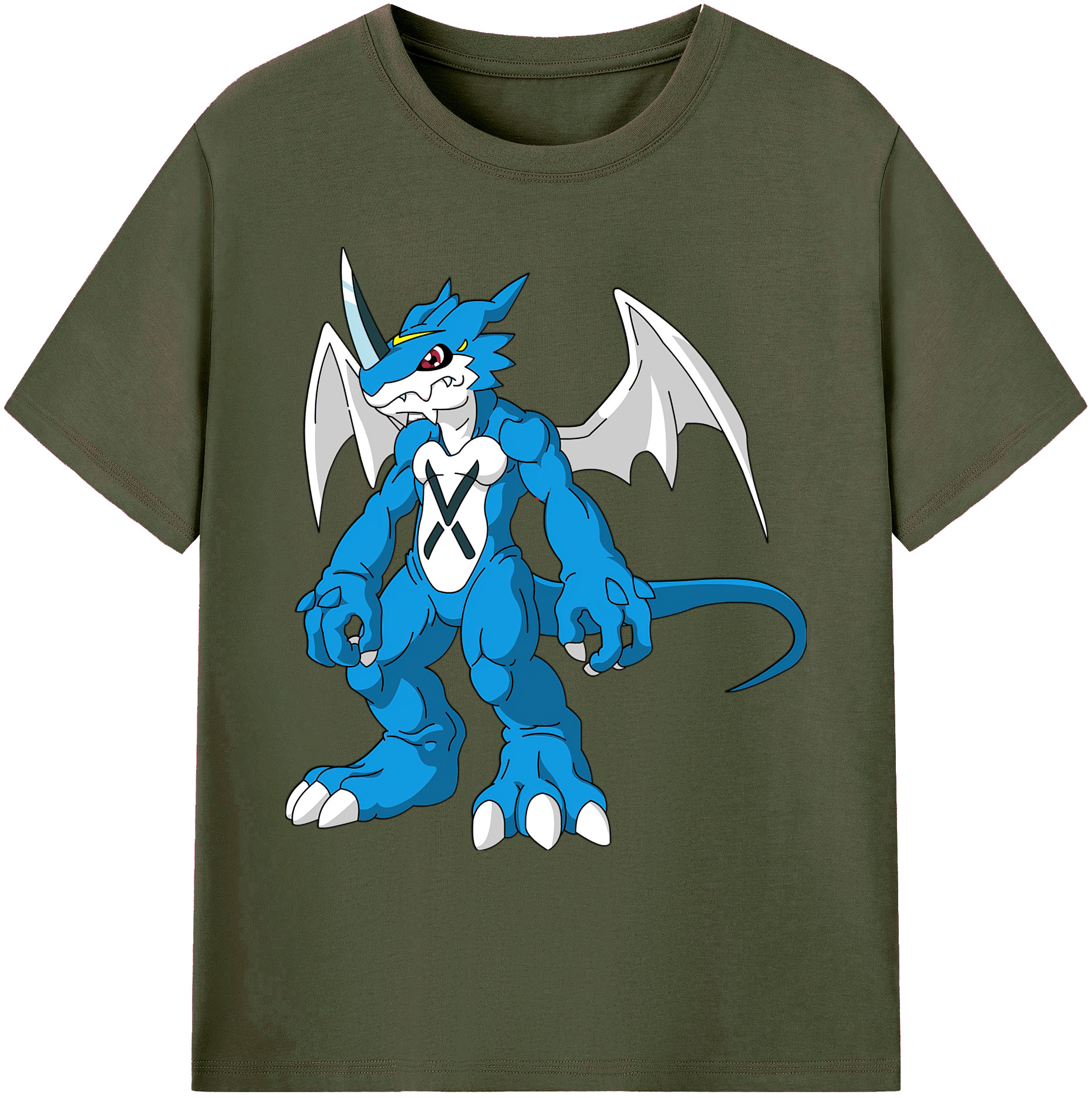 （画像用） Digimon デジタルモンスター/デジモン 綿100％ メンズ半袖Tシャツ｜肌触りやわらか＆通気性